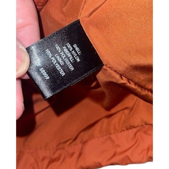 CREMIEUX Women's Size Small Dark Orange Quilted Zip Up Vest - Picture 10 of 12